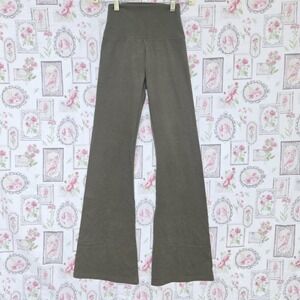 Offline By Aerie High-Rise Flare Leg Pants Olive Green Womens Size XS